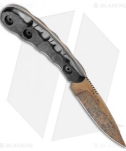 Alternative view of Dawson Knives Serengeti Fixed Blade Knife Marble Carbon Fiber (3.25" AZ Copper)