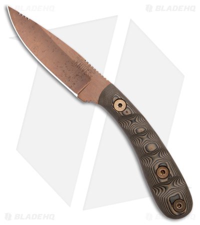 Dawson Knives Serengeti Fixed Blade Knife Ultrex Camo (3.25" AZ Copper MagnaCut)