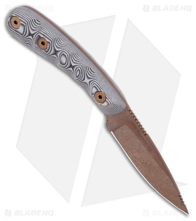 Dawson Knives Serengeti Fixed Blade Knife White/Black (3.25" Copper MagnaCut) - Image 2