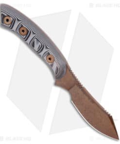 Alternative view of Dawson Knives Snakebite Fixed Blade Black/White G-10 (3" AZ Copper MagnaCut)