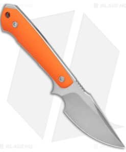 Alternative view of Dervish Knives Prima Fixed Blade Knife Orange G-10 (3.5" Two-Tone)