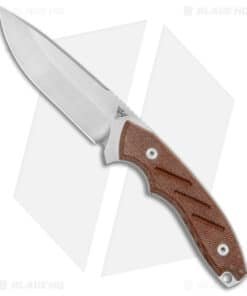 Dirty Bird Knives Chingaso Fixed Blade Knife Natural Canvas Micarta (4" Satin)