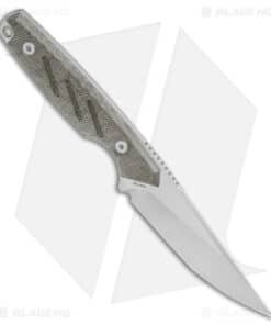 Alternative view of Dirty Bird Knives Fox MODIII Fixed Blade Knife OD Green Micarta (3.8" Satin)