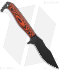Alternative view of Drifter Blades Pathfinder Fixed Blade Knife Orange/Black G-10 (4" SW)