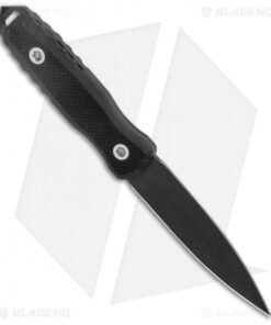 Alternative view of EOS Mini Thresher Fixed Blade Knife Blackout (3.6" Black) w/ Custom Sheath