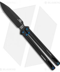 EOS Serpent Balisong Butterfly Knife Black Ti (4.1" Black DLC)