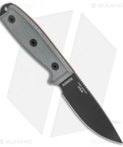 Alternative view of ESEE Knives ESEE-3PM Modified Knife Coyote Sheath w/ Clip Plate (3.88" Black)
