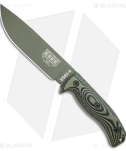 ESEE Knives ESEE-6POD-003 Fixed Blade Knife OD Green/Black 3d G-10 (6.5" OD)