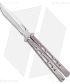 Eldon Talley Custom Talisong Pro Butterfly Knife Pink/Gray Ti (4.5" Satin)