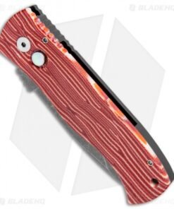 Alternative view of Emerson Protech CQC-7 Automatic Knife Red Grain Micarta (3.25" Acid Stonewash)