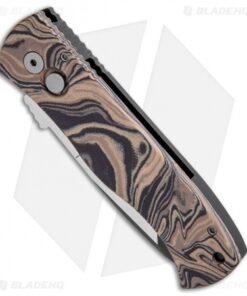 Alternative view of Emerson Pro-Tech CQC-7 Tanto Automatic Knife Camo Burl G-10 (3.25" Black)