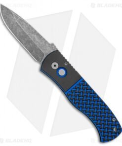 Emerson Pro-Tech CQC7-A Automatic Blue/Black G-10 (3.25" Acid Washed) E7A34
