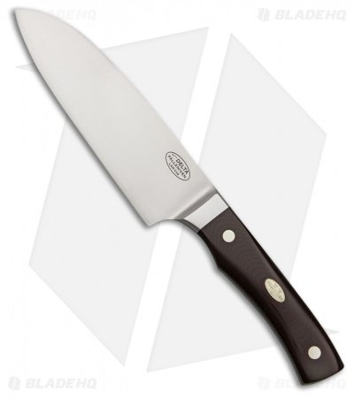 Fallkniven CMT Chefs Delta Fixed Blade Knife Maroon Micarta (6.3" Satin)