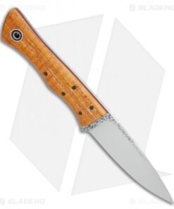 Alternative view of Fiddleback Forge Barracuda Fixed Blade Knife Dyed Curly Oak Wood (4.1" Satin)