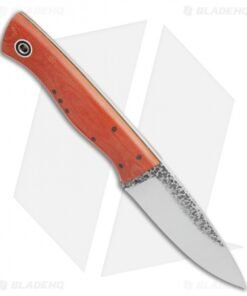 Alternative view of Fiddleback Forge Bushfinger Fixed Blade Knife Chili Pepper Micarta (4" Satin)