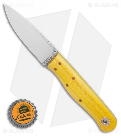 Fiddleback Forge Handyman Knife Osage Wood/Lime Liners (3.3" Satin) - Image 3
