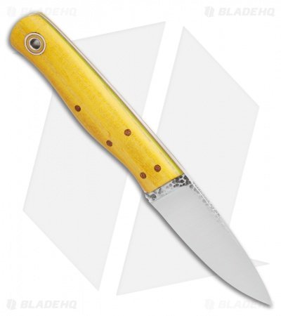 Fiddleback Forge Handyman Knife Osage Wood/Lime Liners (3.3" Satin) - Image 2