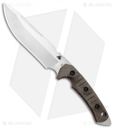 FOBOS Tier1-C Fixed Blade Knife OD Green Micarta/Red Liners (6.5" SW)