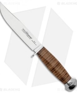 Fox Knives European Hunter 610/13 Fixed Blade Brown Leather (5.3" Satin) 02FX045