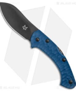Fox Knives Anso Zero Exclusive Folding Knife Blue G-10 (3" Black N690)