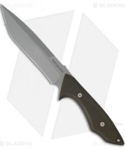 Fox Knives Hossom Vengeance Fixed Blade Knife Green Micarta (6.625" Bead Blast)