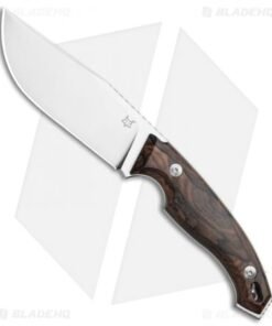 Fox Knives Octopus Vulgaris Fixed Blade Knife Zircote Wood (4.3" Sat) FX-510 ZW