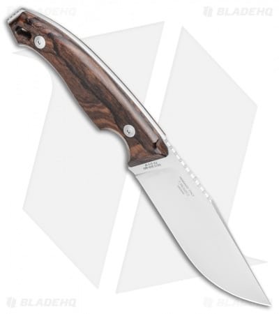 Fox Knives Octopus Vulgaris Fixed Blade Knife Zircote Wood (4.3" Sat) FX-510 ZW - Image 2
