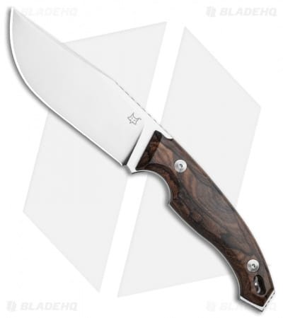 Fox Knives Octopus Vulgaris Fixed Blade Knife Zircote Wood (4.3" Sat) FX-510 ZW