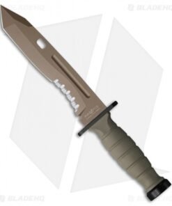 Fox Knives Oplita Combat Fixed Blade Knife Coyote Tan Krayton (7.25" Tan) 171116
