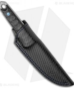 Alternative view of Fox Knives Ryu Fixed Blade Knife Marble Carbon Fiber (5.3" Damascus) 02FX746
