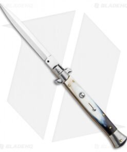 Frank B 11" Italian Stiletto Auto Brazilian Horn (5" Satin Dagger)