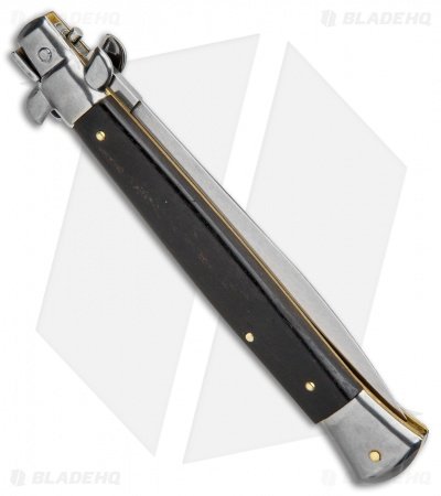 Frank B 11" Italian Stiletto Ebony Automatic Knife - Dagger - Image 3