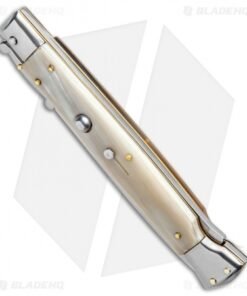 Alternative view of Frank B 11" Italian Stiletto Swinguard Automatic Honey Horn (5" Satin Bayonet)