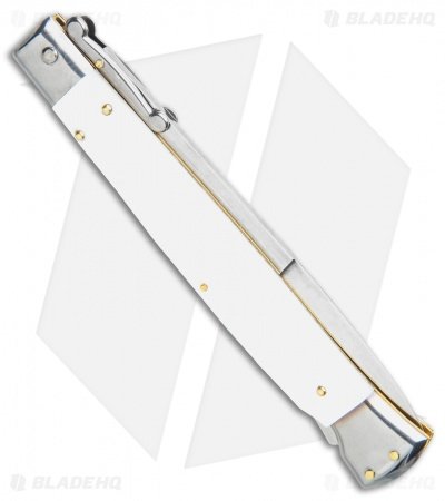 Frank B. 11" Italian White Pearlex Tactical Swinguard (5.75" Satin Bayonet) - Image 3