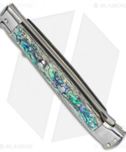 Alternative view of Frank B 11" Italian Stiletto Swinguard Abalone (5" Satin Dagger)