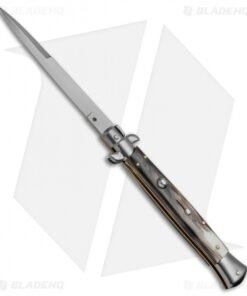 Frank B 11" Italian Stiletto Auto Brazilian Horn (5" Satin Bayonet)