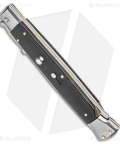 Alternative view of Frank B. 11" Italian Stiletto Knife Swinguard Automatic Buffalo Horn (5" Satin)