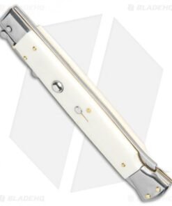 Alternative view of Frank B. 11" Italian Stiletto Knife Swinguard Camel Bone Auto (5" Satin)