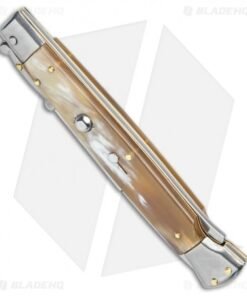 Alternative view of Frank B. 11" Italian Stiletto Swinguard Automatic Honey Horn (5" Satin)