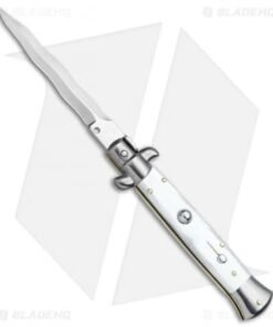 Frank B 9" Italian Stiletto Kris Knife Pearlex (4" Satin)