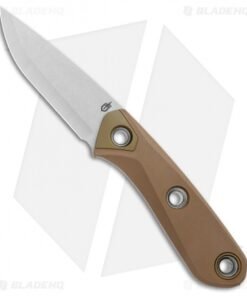 Gerber Principle Fixed Blade Knife Brown Rubber (3" Stonewash 420HC) 30-001657