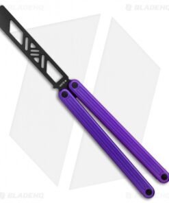 Glidr Arctic Butterfly Trainer Knife Dragon Purple (4.25" Black)