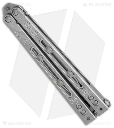 Heed Industries SeaKnight Balisong Butterfly Knife Stonewash Ti (4.6" Stonewash) - Image 3