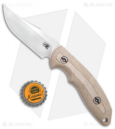 Hinderer Knives Emmett Fixed Blade Knife Natural Micarta (4" Working) - Image 4