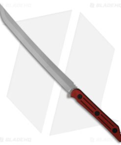 Jake Hoback Knives Kwaichete Fixed Blade Knife Red SureTouch (12" Stonewash)