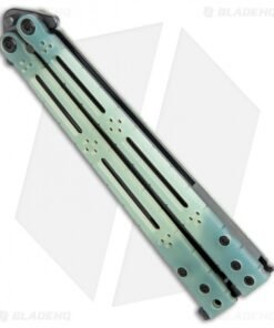 Alternative view of Hom Design Ghost Basilisk-R Balisong Knife Natural G-10 (4.6" Black)