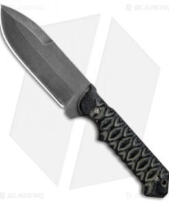J-2 Knives Spear Point Fixed Blade Diamondback Micarta (4.75" Acid Wash)