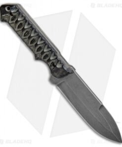 Alternative view of J-2 Knives Spear Point Fixed Blade Diamondback Micarta (4.75" Acid Wash)
