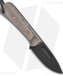 Alternative view of JRs Knives Junior Fixed Blade Knife Fuller Camo Micarta (2.25" Black)