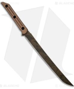 Alternative view of Jack Hoback Kwaichete Moab Camo Fixed Blade Knife Coyote SureTouch (12"Camo)